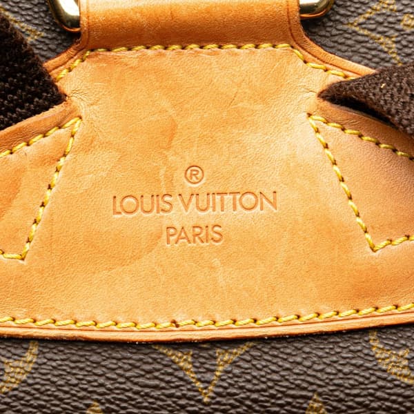 Pre-owned Louis Vuitton Monogram Montsouris GM Brown