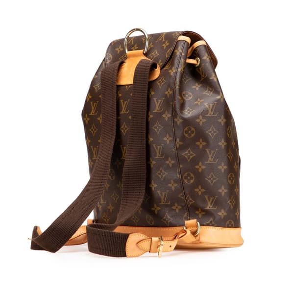 Pre-owned Louis Vuitton Monogram Montsouris GM Brown