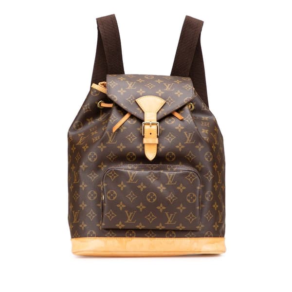 Pre-owned Louis Vuitton Monogram Montsouris GM Brown