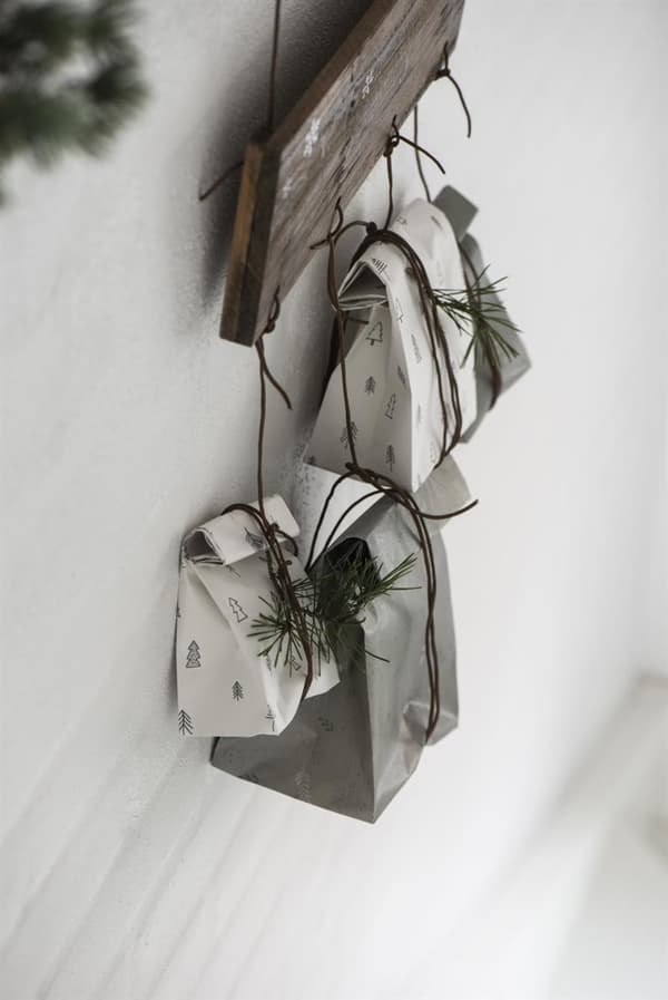 Træskilt adventskalender 1-4