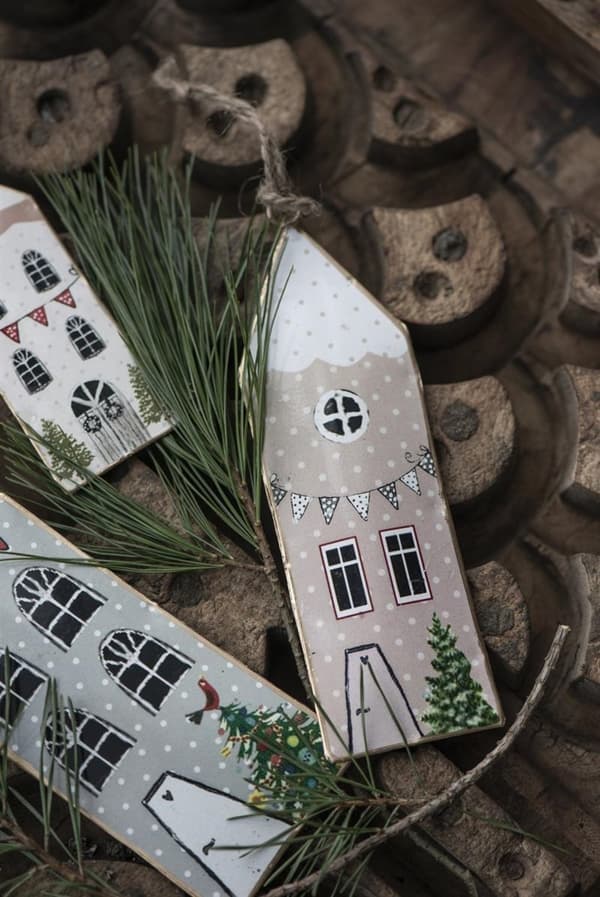 skønneste huse til ophæng 3 ass.