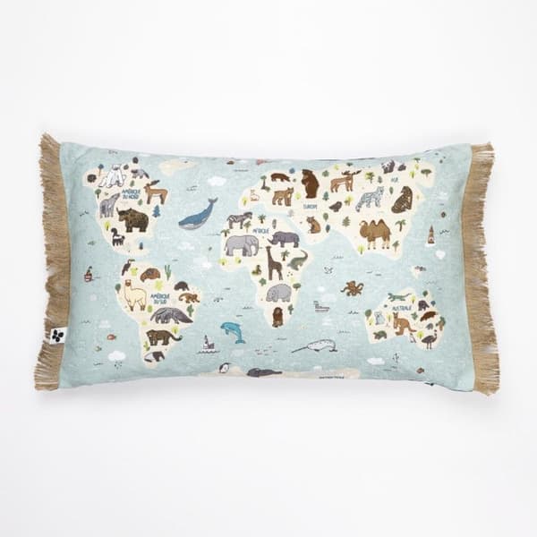 Cushion decor removable reversible range "Minots" 100% Cotton