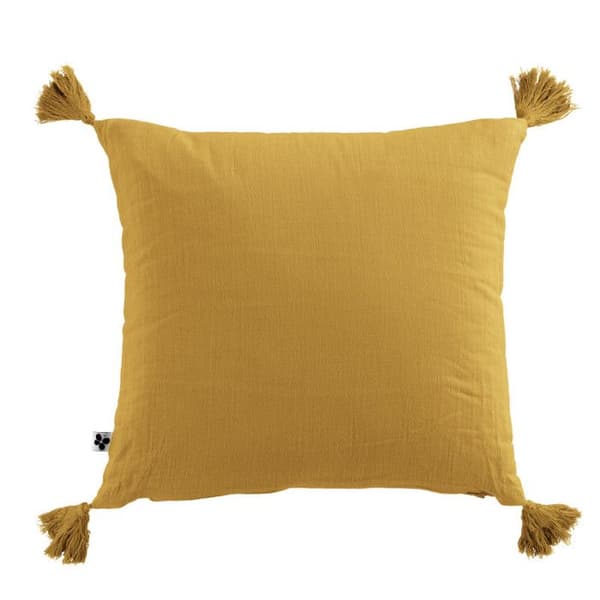Kuddöverdrag med duskar "Gaïa" 40 x 40 cm "Bomullsgaze"