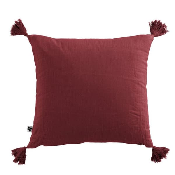 Kuddöverdrag med duskar "Gaïa" 40 x 40 cm "Bomullsgaze"