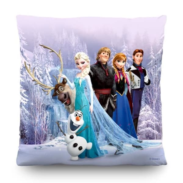 Frozen Disney-kudde, prydnadskudde 40x40 cm / 16x16 tum, 1 st, dubbelsidig färgad - AG Design