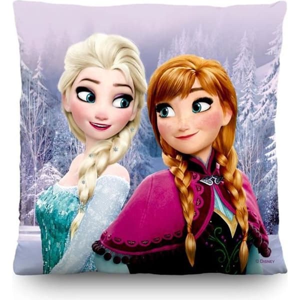 Frozen Disney-kudde, prydnadskudde 40x40 cm / 16x16 tum, 1 st, dubbelsidig färgad - AG Design
