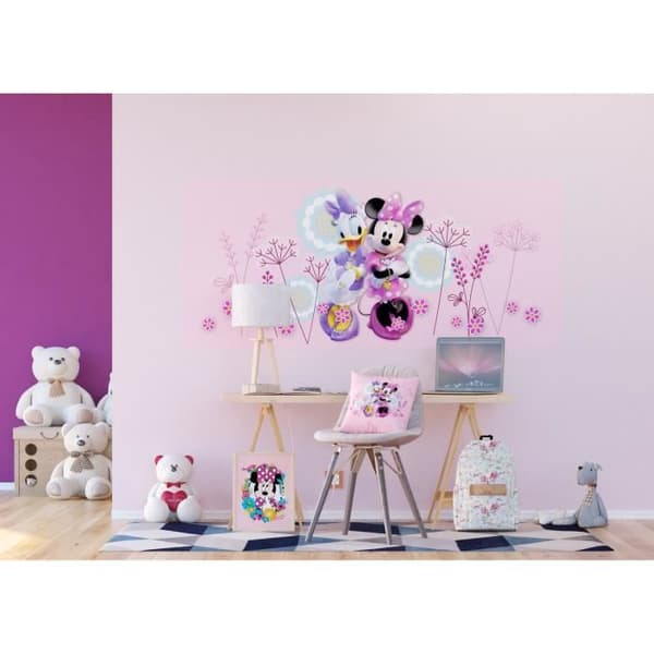Kudde - Disney - Minnie och Daisy - 40x40 cm - Rosa - Flerfärgad