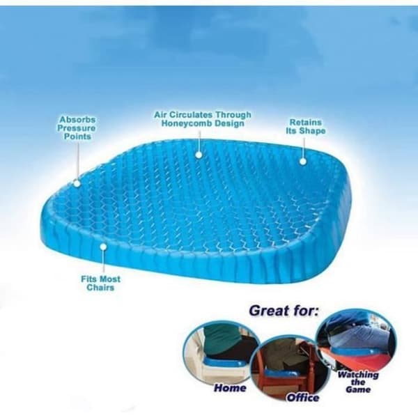 PD11371-Gel Kudde Andas Honeycomb Gel Sits Ortopedisk Kudde Komfortkudde