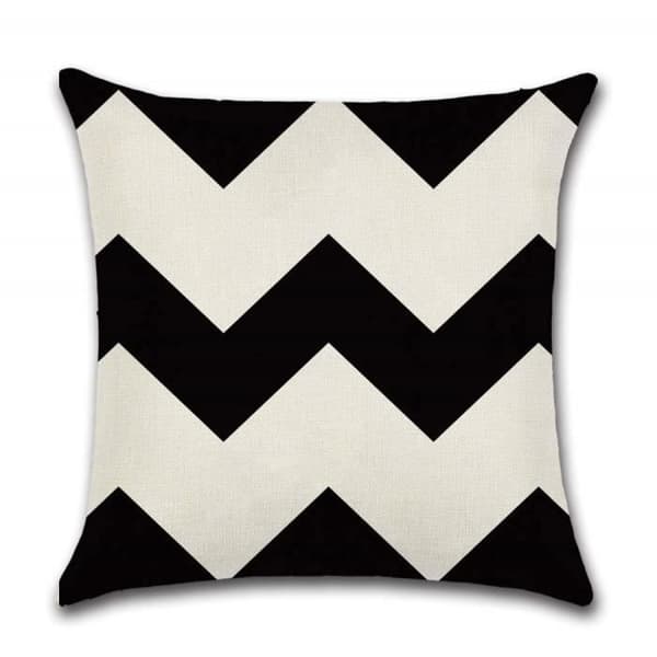 7Hus 4 st Fyrkantiga Bomull Linne Kuddfodral 45x45cm Geometrisk Heminredning Bäddsoffa