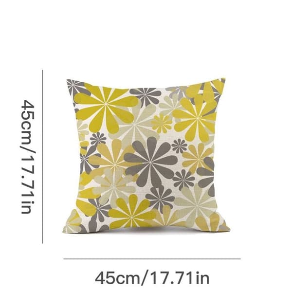 Kuddfodral, Set med 4 Linne Soffa Örngott Boho Mönster för Hem Vardagsrum Sovrum Heminredning 45x45cm