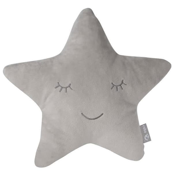 Starry Plyschkudde för barn - ROBA Style - Silvergrå - 0 månader och uppåt