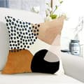 Miniatyrbild 5 av 6: Set med 4 linnekuddfodral Moderna Boho soffkuddar abstrakt mönster för utomhuskuddfodral i sovrummet 45x45cm