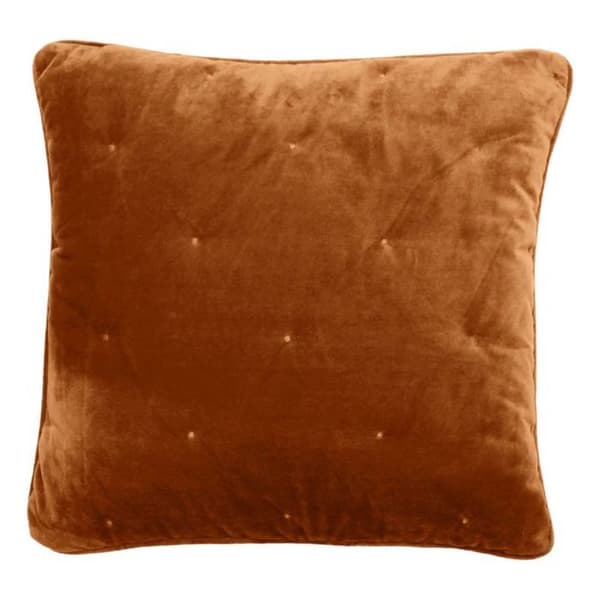 Sammets kuddfodral - "Gipsy" sömnadsfinish South Wind - Gipsy Camel - Kudde 45 x 45 cm