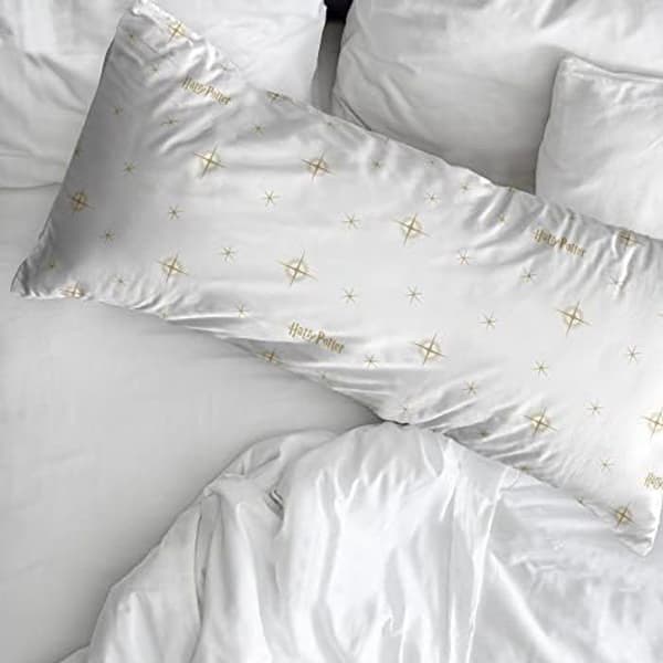 Örngott i 100 % bomull HPOTTER STARS GOLD - BL BELUM - Rektangulärt - Guld - 90 x 90 cm