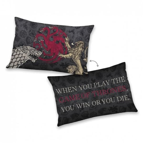 Kudde - HERDING - Game Of Thrones - Mjuk Velboa - 30 x 50 cm - Inomhus