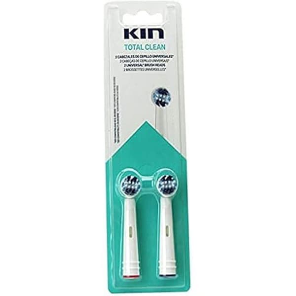 Personlig vårdprodukt - KIN - Recambio Cep Den Elect Limp Total 2U - Vit - 40 x 40 cm
