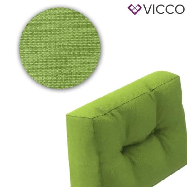 Vicco set med gröna snöflinga sidokuddar