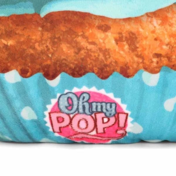 Åh min pop! Cupcake II kudde stor, turkos i en storlek