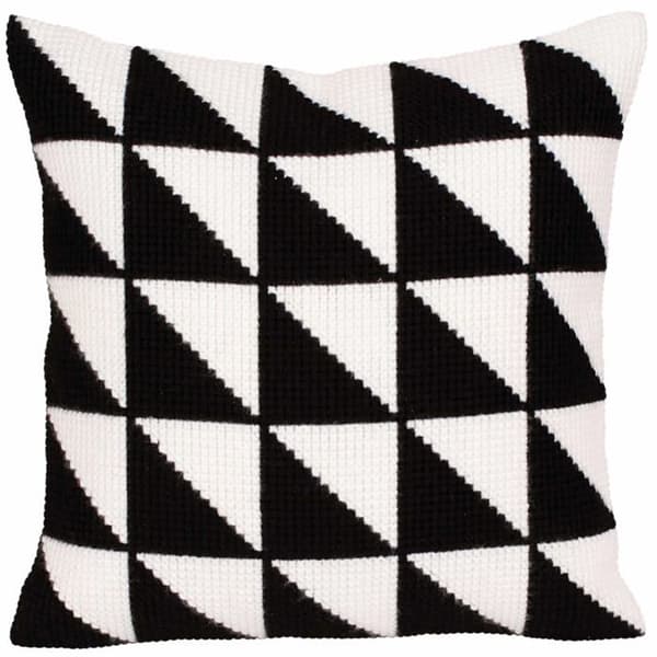 Kuddfodral Art Collection - CD5275 - Kuddsats/svart-vit/40 x 40