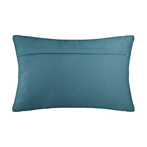 Kudde - ottomönster - bomull - ankblå - 30x50 cm - Ankblå - Atmosphera inredningsarkitekt