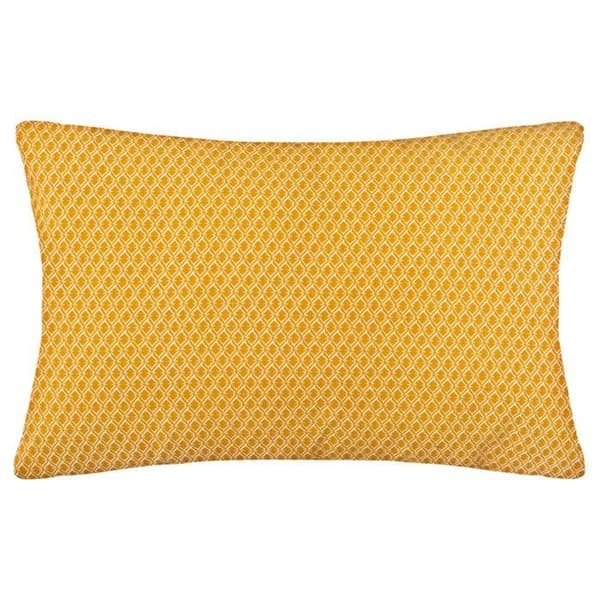 Kudde - ottomönster - bomull - ockragul - 30X50 cm - Gul - Atmosphera inredningsarkitekt