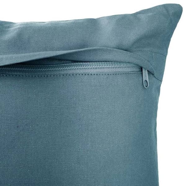 Kudde - ottomönster - bomull - ankblå - 38x38 cm - Ankblå - Atmosphera inredningsarkitekt