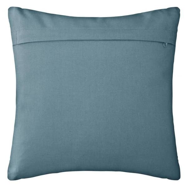 Kudde - ottomönster - bomull - ankblå - 38x38 cm - Ankblå - Atmosphera inredningsarkitekt