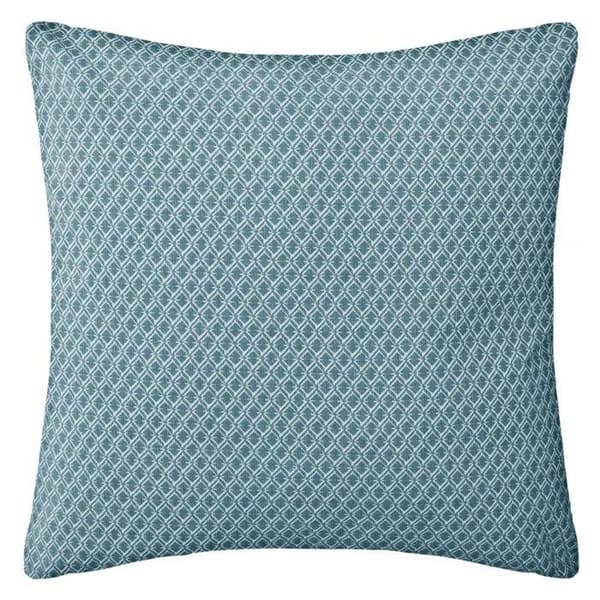 Kudde - ottomönster - bomull - ankblå - 38x38 cm - Ankblå - Atmosphera inredningsarkitekt