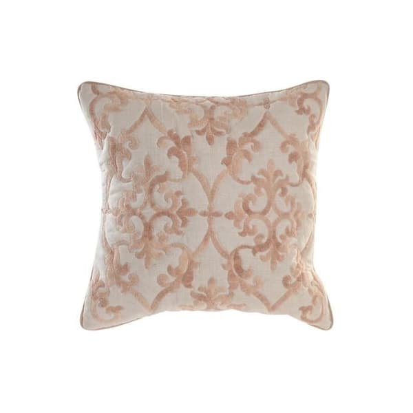 kudde 50 x 15 x 50 cm beige rosa traditionell aluminium 50 x 1 x 50 cm