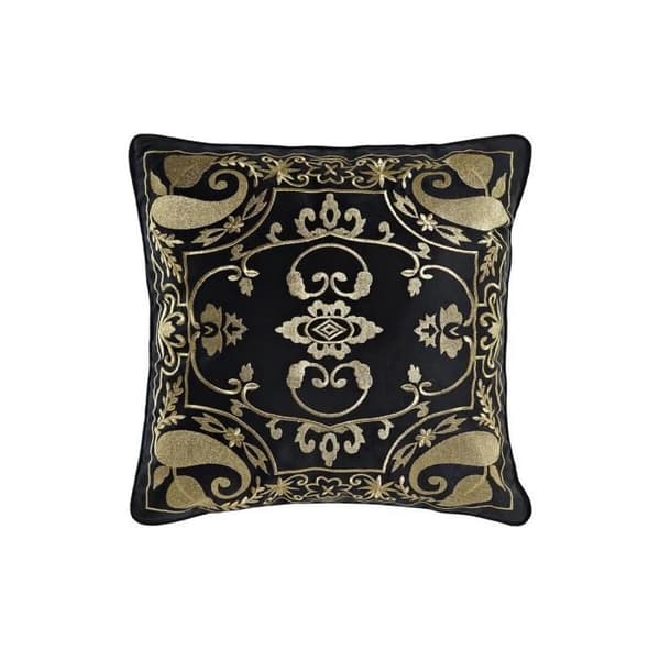 svart guldkudde 45 x 10 x 45 cm arabiska