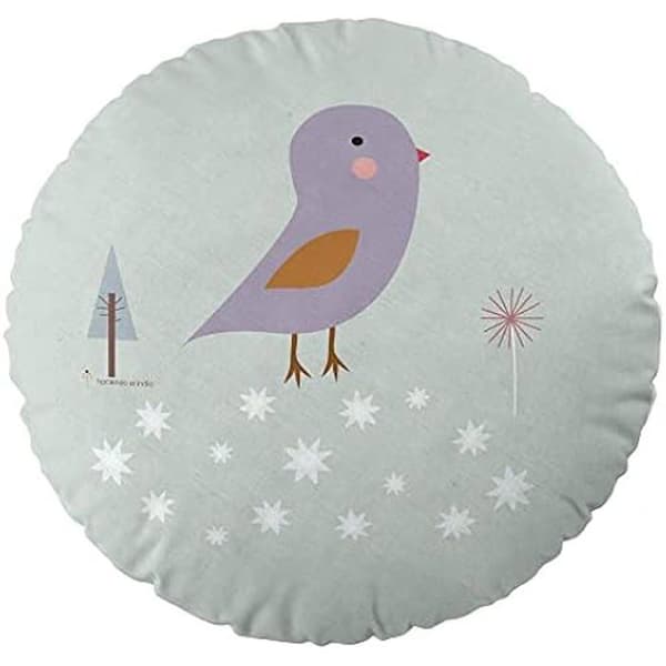 HACIENDO EL INDIO Lady Snow Cushion (40 cm) - Flerfärgad - Rund - Inomhus