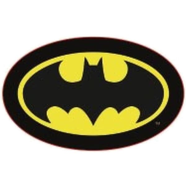 Marvel kudde Batman junior 38 x 24 cm polyester svart/gul