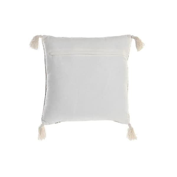 blå fez kudde 45 x 10 x 45 cm fransar