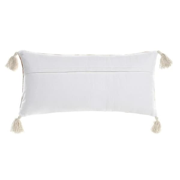 kudde 60 x 10 x 30 cm beige flerfärgade blommor