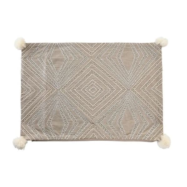 kuddfodral 60 x 1 x 40 cm grå
