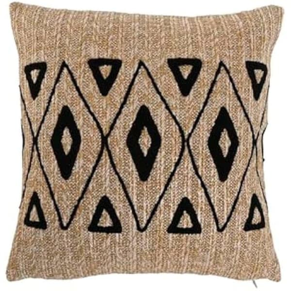 Kudde - HOME ESPRIT - Svart - 42 x 15 x 42 cm - Flerfärgad - Modern design