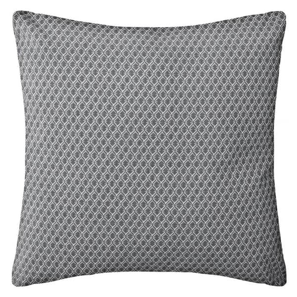 Kudde - ottomönster - bomull - grå - 38x38 cm - Grå - Atmosphera inredningsarkitekt