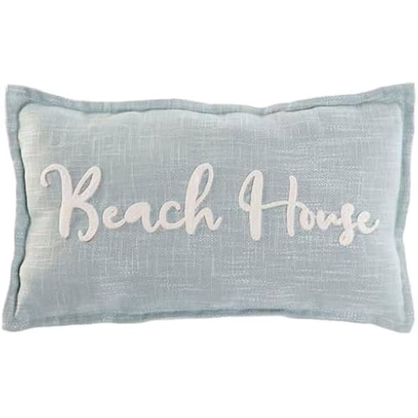Coussin - HOME ESPRIT - Strand - Vit - Ljusblå - 60 x 10 x 35 cm