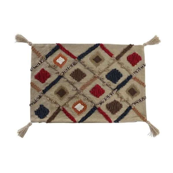 kuddfodral 60 x 1 x 40 cm flerfärgad lugg