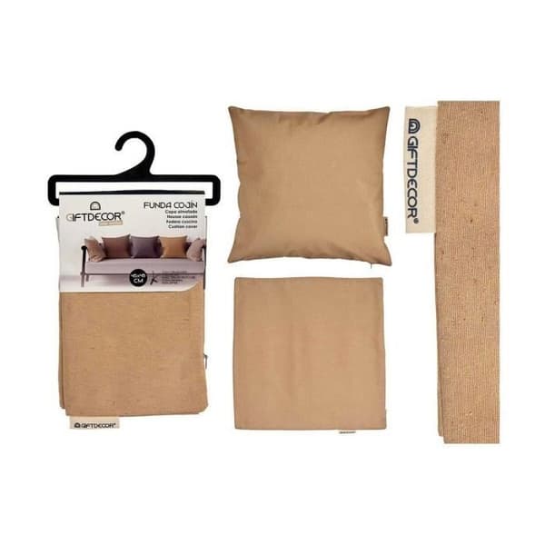 beige kuddfodral (45 x 0,5 x 45 cm) (12 enheter)