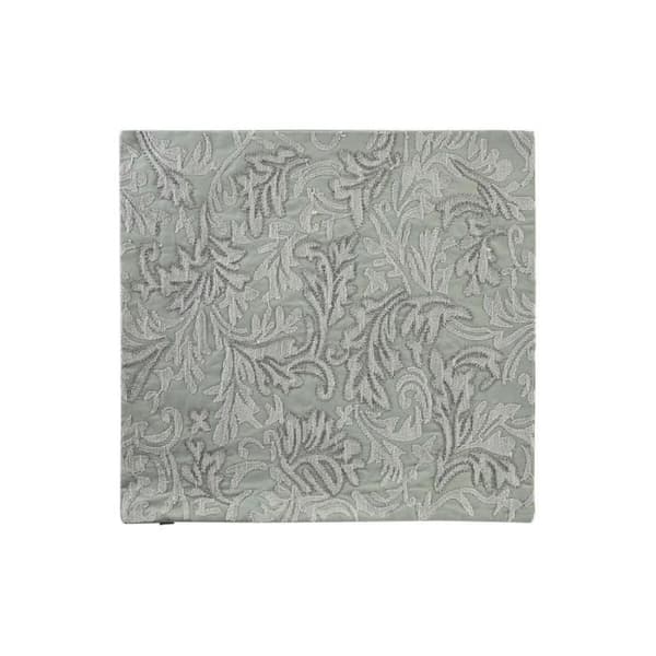 grönt blommigt kuddfodral 50 x 1 x 50 cm - Färg: GRÖN