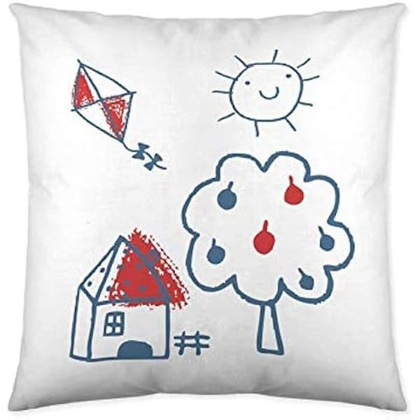 Kuddfodral - COOL KIDS - Daddy Bear - 50 x 50 cm - Flerfärgad - Barnstil