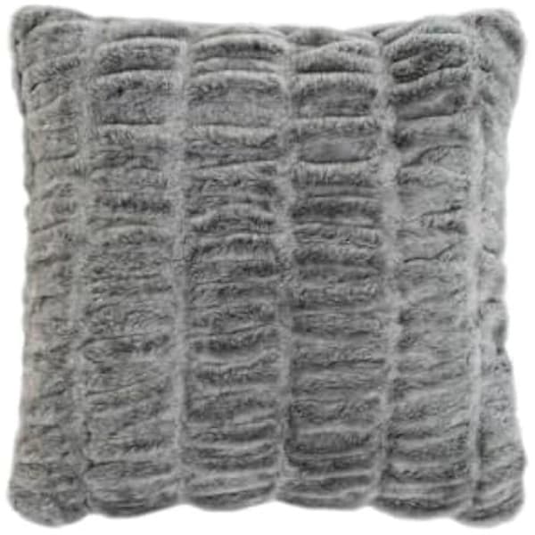 Kudde - HOME ESPRIT - Ljusgrå - 45 x 45 cm - Inomhus - Fyrkantig
