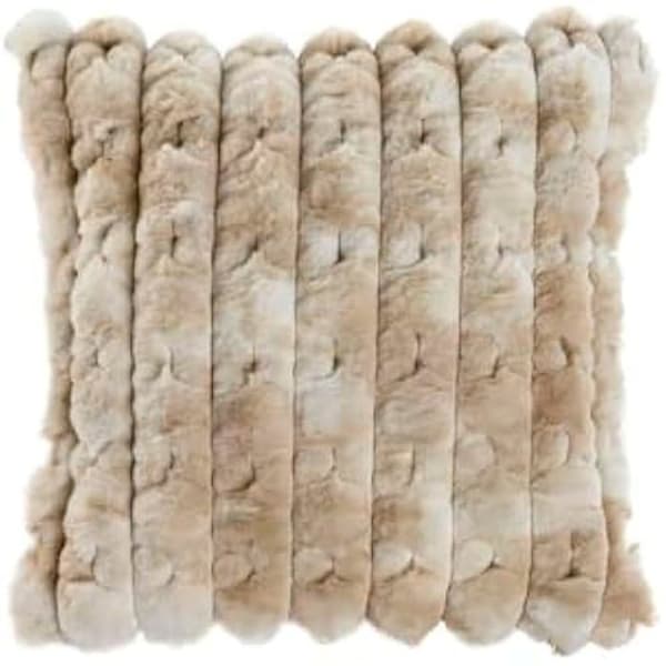 Kudde - HOME ESPRIT - Beige - 45 x 45 cm - Flerfärgad - Inomhus