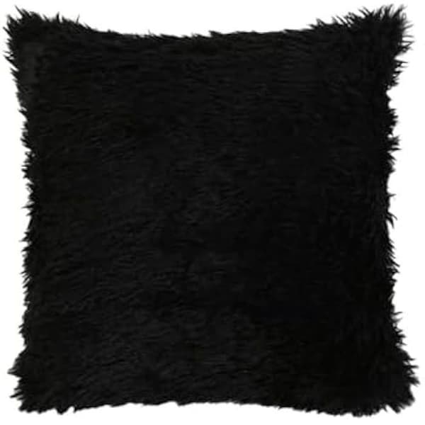 Kudde - HOME ESPRIT - Svart - 45 x 45 cm - Inomhus - Fyrkantig