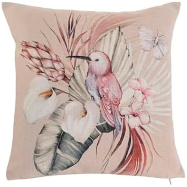 Kudde - HOME ESPRIT - Cottage Bird - Flerfärgad - 41,3 x 34,69 x 24,25 cm - Inomhus