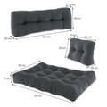 Miniatyrbild 3 av 6: Vicco Flocken pallkuddset, antracit, 7 fack