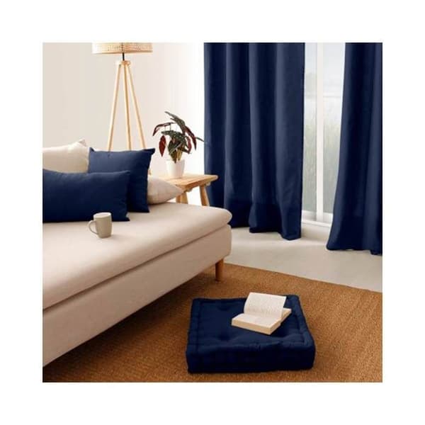 Golvkudde - 50 x 50 cm - 100 % bomull - Marin