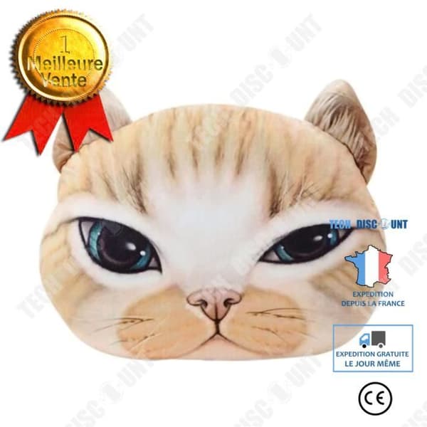 TD® Rolig 3D Cat Print Kudde Kudde Kreativ Söt Fylld Docka Present Heminredning 15345245