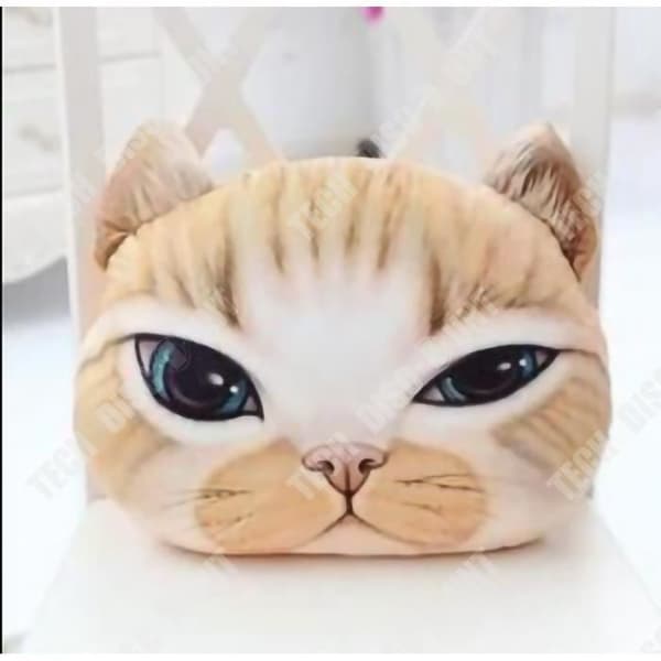 TD® Rolig 3D Cat Print Kudde Kudde Kreativ Söt Fylld Docka Present Heminredning 15345245